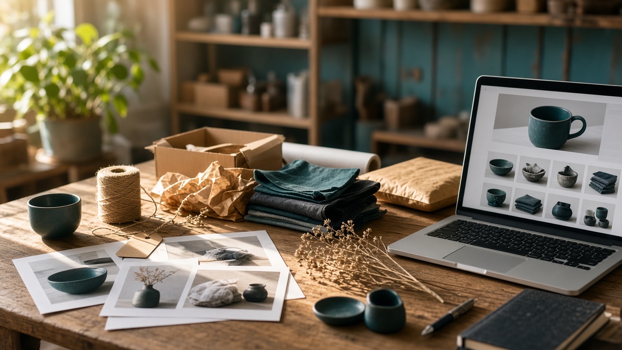 SEO ve analitik notları olan çalışma masası
